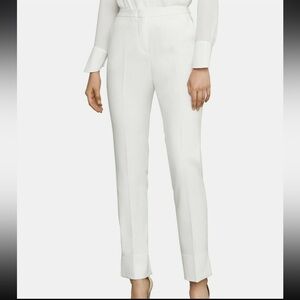BCBGMaxAzria TARIK Straight Leg Trousers Ivory SIZE 4  $138
